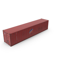 Intermodal Shipping Container 40-foot-long Rusted PNG & PSD Images