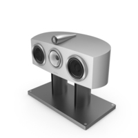 Bowers & Wilkins HTM2 D3 Satin White on FS HTM D3 Silver PNG & PSD Images