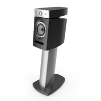 Focal JMLab Diablo Utopia Black Lacquer on stand PNG & PSD Images