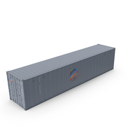 Intermodal Shipping Container 40-foot-long Grey PNG & PSD Images
