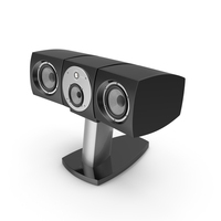 Focal JMLab Viva Utopia Center Black Lacquer on stand PNG & PSD Images