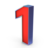 Number 1 PNG & PSD Images