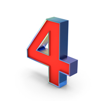 Number 4 PNG & PSD Images