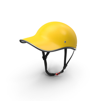 Yellow Plastic Protective Moped Helmet PNG & PSD Images