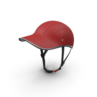 Safety Bike Helmet Red Leather PNG & PSD Images