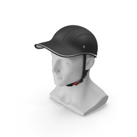 Leather Baseball Cap Safety Helmet On Mannequin PNG & PSD Images