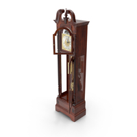 Classical Longcase Clock Open PNG & PSD Images