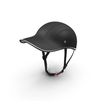 Baseball Cap Bike Helmet Black Leather PNG & PSD Images