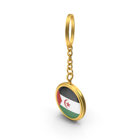 Keychain Flag Sahrawi Arab Democratic Republic PNG & PSD Images