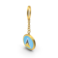 Keychain Flag Saint Lucia PNG & PSD Images