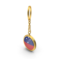 Keychain Flag Samoa PNG & PSD Images
