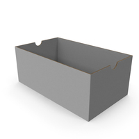 Open Shoe Box Grey PNG & PSD Images