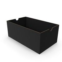 Open Shoe Box Black PNG & PSD Images