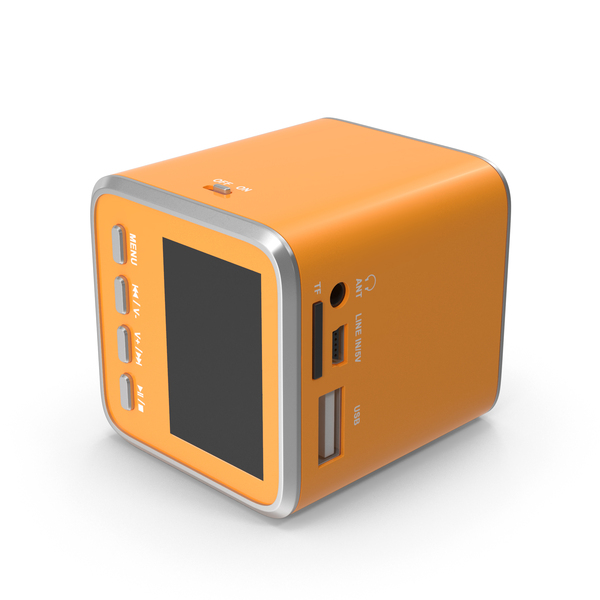 MP3 Player Side Orange PNG & PSD Images