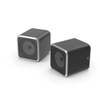 Two Black Wireless Speaker PNG & PSD Images