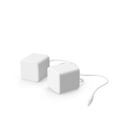 Speaker Two Cable Clay PNG & PSD Images