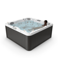 Romantic Bathtub With A Female And Passion Flowers PNG & PSD Images