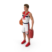 Basketball Player With Shoe Bag PNG & PSD Images
