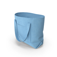 Eco Tote Bag Blue PNG & PSD Images