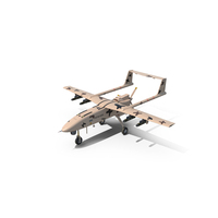 Camouflage Iranian Drone Mohajer-6 With Camera PNG & PSD Images