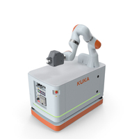 Autonomous Robot KUKA KMR Liwa With Manipulator PNG & PSD Images