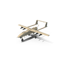 Reconnaissance Iranian Drone Mohajer-6 Sand Color PNG & PSD Images