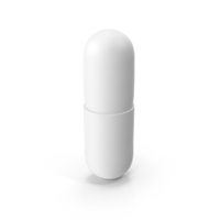 Pill One Vertical Clay PNG & PSD Images