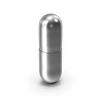 Pill Vertical Metal PNG & PSD Images