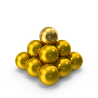 Golden Ball Spheres Geometry PNG & PSD Images