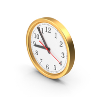 Clock Gold Metal PNG & PSD Images