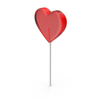 Candy Lollipop Heart Shape Red Colour Glass PNG & PSD Images