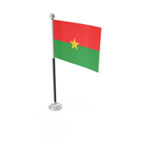 Burkina Faso Desk Small Stand Flag PNG & PSD Images