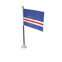 Cape Verde Desk Small Stand Flag PNG & PSD Images