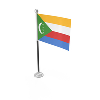 Comoros Desk Small Stand Flag PNG & PSD Images