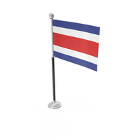 Costa Rica Desk Small Stand Flag PNG & PSD Images