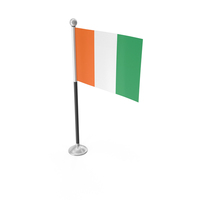 Côte DIvoire Desk Small Stand Flag PNG & PSD Images