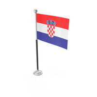 Croatia Desk Small Stand Flag PNG & PSD Images