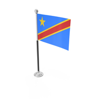 Democratic Republic Of Congo Desk Small Stand Flag PNG & PSD Images