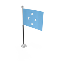 Federated States Of Micronesia Desk Small Stand Flag PNG & PSD Images