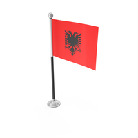 Albania Desk Small Stand Flag PNG & PSD Images