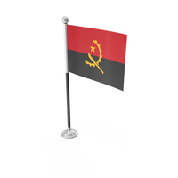 Angola Desk Small Stand Flag PNG & PSD Images