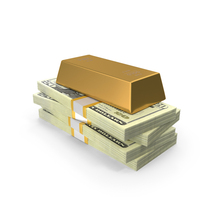 Gold Four Biscuits 20 US Dollar Money Lot PNG & PSD Images