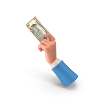 Left Hand Holding Dollar Note PNG & PSD Images