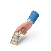 Right Hand Giving 10 US Dollar Note PNG & PSD Images