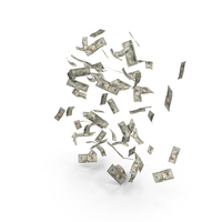Few 50 US Dollars Notes Falling Money PNG & PSD Images