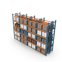 Warehouse Shelf Full PNG & PSD Images