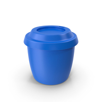 Stylized Plastic Cup Blue PNG & PSD Images