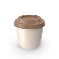 Stylized Plastic Cup Brown PNG & PSD Images