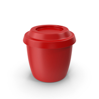 Stylized Plastic Cup Red PNG & PSD Images