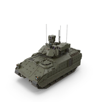 Bradley M2A3 Tank Green PNG & PSD Images